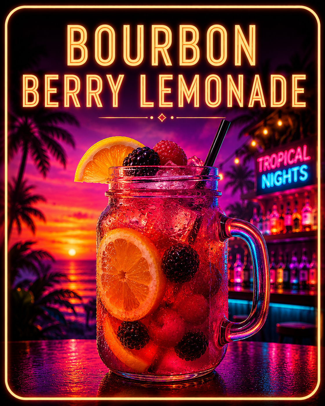 Bar1 Bourbon Berry Lemonade Cocktail