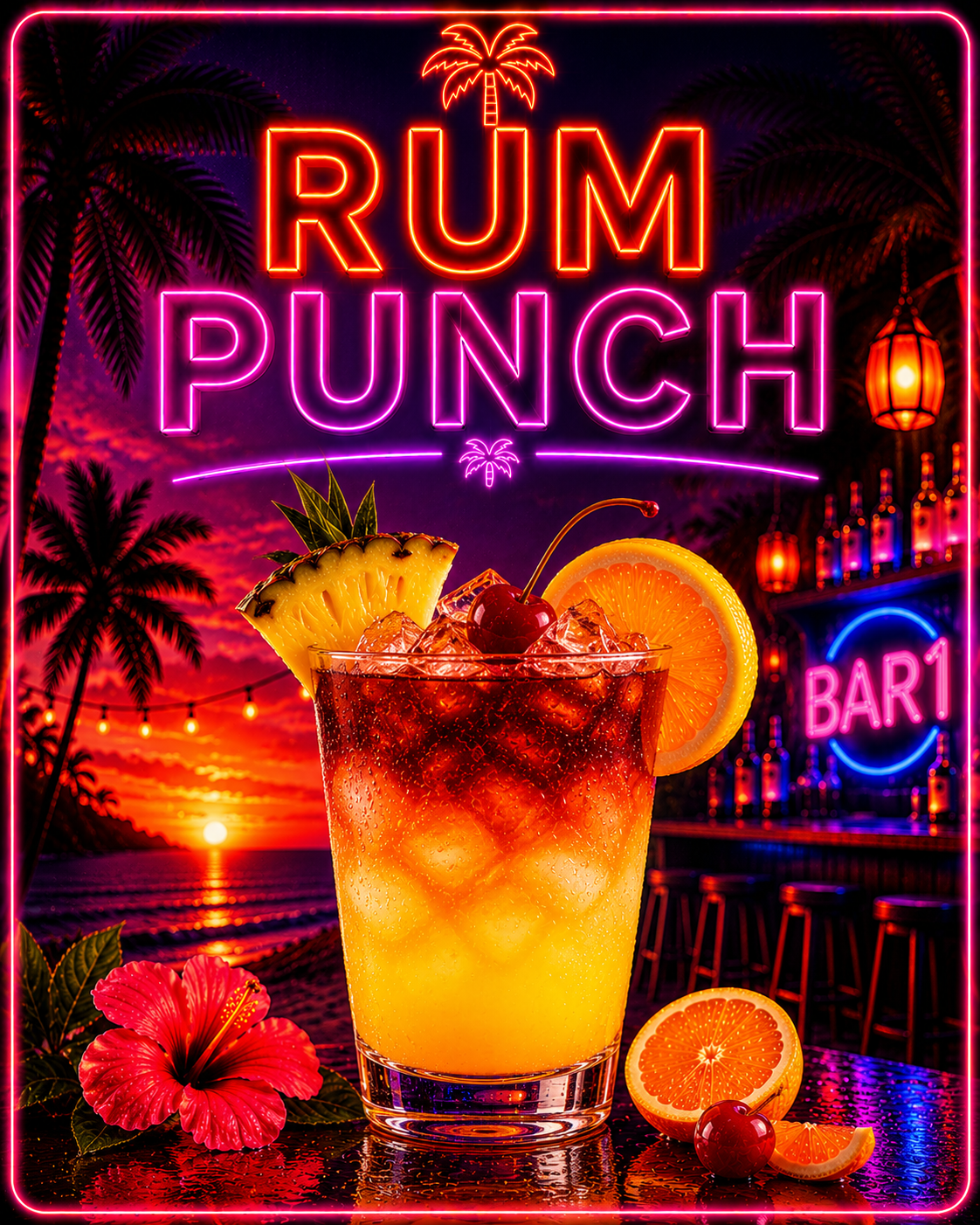 Bar1 Rum Punch Cocktail