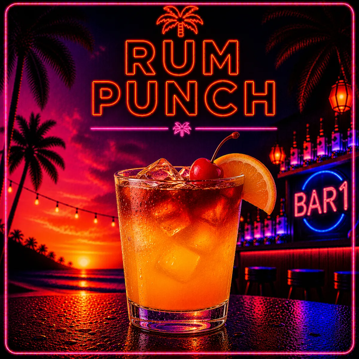 Bar1 Rum Punch Cocktail